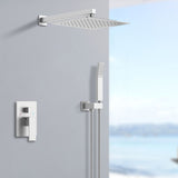 Shower System Faucet Combo Set Wall Mounted with 10" Rainfall Shower Head and handheld shower 75073134
