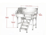 Stainless Steel Dog Washing Station 54464031