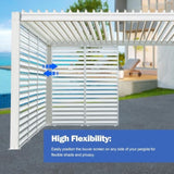 Outdoor Louvered Pergola Accessories Pergola Screens W1859P321939