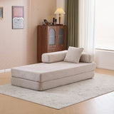 Floor,Compression Sofa,Convertible Floor Sofa Bed-with Pillow Back Support Armrest,Comfy Futon W3723P345007