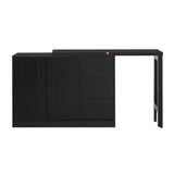 ZUN U_STYLE Innovative Sideboard that effortlessly converts into a dining table and Adjustable Pull-Out N711P188171B