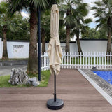 ZUN Outdoor Patio Umbrella 10 Ft x 6.5 Ft Rectangular with Crank Weather Resistant UV Protection Water 66337482