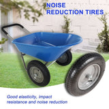 wheel barrow Two wheeled trolley for blue garden 15 inch pneumatic wheel WB189BL W227P331542