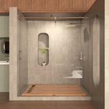 Frameless Sliding Shower Door 58-60 in. W x 76 in. H, Bathroom Sliding Door with 5/16" Clear W2619P202930
