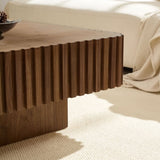 35.43 Inch Modern Handcraft Drum Table Square Table for Living Room,Small Wooden W2582P306971