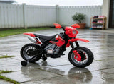 Red 6V Kids Electric Ride On Toy Motorcycle with Dirt Bike Style, Street Bike Design, Battery 40601270