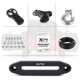 XPV Electric Winch 10000 LBS 12V Synthetic Rope Load Capacity Red Rope Jeep Towing Truck Off Road W121883548