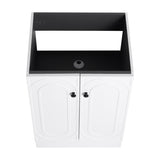 24" Freestanding Bathroom Vanity & 2 Soft-Close Cabinet Doors -Excluding Sink W999P241064