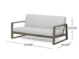 BELGIAN LOVESEAT & COFFEE TABLE 66742.00GLGRY