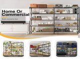 58''W Adjustable Storage Shelves 1500LBS NSF Wire Shelving Unit 5 Tier Metal Shelving for Storage 27764332