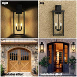 ZUN (Same as W1340119951/L1013) 4-Light Black Outdoor Wall Light (No Bulbs) W1340P206651