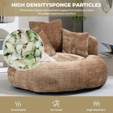 COOLMORE Lazy Sofa Durable Comfort Lounger High Back Bean Bag Chair Couch With Three Pillows for W395P252063