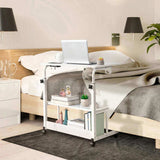 White Wood Grain P2 15MM Particle Board with Melamine Coating Adjustable Computer Desk with 3 USB 35777601