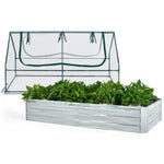 ZUN Mini garden bed Silver 07307019