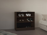 Shoe Rack, 3 Shelves, Dark Walnut B097P350295