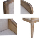 Cane Accent Chair with Removable Back Cushion B035P256566