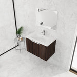 ZUN 30 Inch Bathroom Vanity With Resin Sink,Soft Close Doors,Float Mounting Design W999P204951