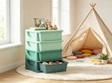 Green 4 Tier Kids Storage Cabinet 4 Drawers Toy Organizer, for Bedroom, Nursery, Living Room, 23497792