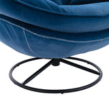 Accent chair TV Chair Living room Chair with Ottoman-Blue W676P232275