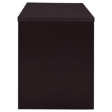 Cappuccino 2-Drawer Reversible Office Desk B062P153862