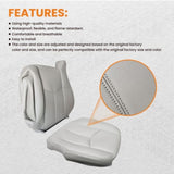 4X Front Leather Seat Cover Gray Fit For Chevy Silverado GMC Sierra 2003-2006 79922486