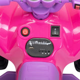 Kids Ride-on ATV, 6V Battery Powered Electric Quad Car with Music, LED Lights and Spray Device, 4 W2181P154961