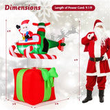 6 Feet Christmas Inflatables Airplane with Built-In Blower 15326109