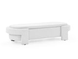 Linen Fabric Upholstered Bench with Large Storage Space for the Living Room, Entryway and W48790039