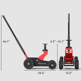 1.5 Ton Big Wheel Hydraulic Car Jack for Trucks, SUVs, ATVs, Red 38152003
