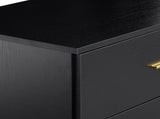 Modern Black 8-Drawer Dresser for Bedroom - Ample Storage Wide Chest of Drawers, Sturdy & Safe W1785P201162