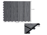11 pcs /set Outdoor Flooring Patio Tiles 12x 12 97439309