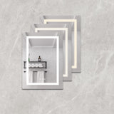 20 X 28 inch Bathroom Medicine Cabinet with Mirror Wall Mounted LED Bathroom Mirror Cabinet with W173894722