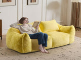 Giant Bean Bag Couch for Adults, Ultra Soft Fluffy Loveseat Bean Bag Sofa, Oversized Chase Lounge 81854156