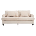 ZUN COOLMORE Mid Century Modern chenille Fabric Loveseat sofa, 2-Seat Upholstered Loveseat Sofa Modern W395P151895