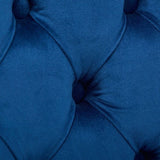 25" Counter Height Bar Stools Set of 2, Modern Velvet Barstools with Button Back&Rivet Trim W1143P217852