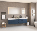 72*32 bathroom led mirror is multi-functional and each function is controlled by a smart touch W2152130266