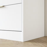 White 9 Drawer Dresser, 63" Large Deep Chest of, Wooden Dresser Storage Cabinet with 9 W409P307594