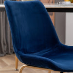 ZUN Aufurr Modern Velvet Dining Chair, Set of 2, Blue T2574P164537