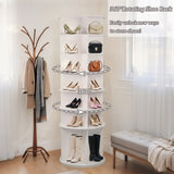 7 Tier Rotating Rack, High Bottom Design Rotating Rack Tower, Free Standing 360&deg Spinning W3204P300607