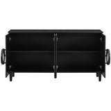 U_STYLE Four-door sideboard with French-Inspired,Suitable for Living Rooms, Entrance and Study Rooms N711P231529B