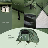 ZUN Single outdoor camping bed 13661498