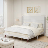 Stylish High Headboard Bed, 54 "High Headboard, High Quality, Comfortable High Back Design Ideal for W1716P222783