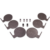 6pcs Target Dualing Tree AR500 steel plates 6" x 3/8" Pads Shooting Tree 39154397