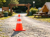 12 Pack 28" Safety Cones, PVC Orange Traffic Cones with 2 Reflective Collars, Weighted Base & 33253892