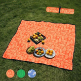 Heavy-Duty 480lbs Folding Wagon Cart with Bonus Picnic Mat - All-Terrain Beach Wheels, Drink W2932P283539