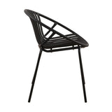 Patio Dining Chairs Stackable Chairs with Breathable Design Modern Simple Art Style ,Metal N768P192555K