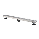 36 Inches Linear Shower Drain, Included Hair Strainer and Leveling Feet W2287P149150