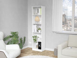 Sutton Slim Bookcase with Modern 5-Shelf Design B128P176166