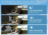 2 Pack Car Window Shades Magnetic Car Window Shade, 3 Adjustable Modes Dual Layer Polyester Car Side 57359391