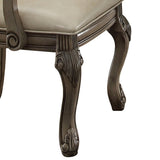 Antique White Solid Back Arm Chairs B062P189080